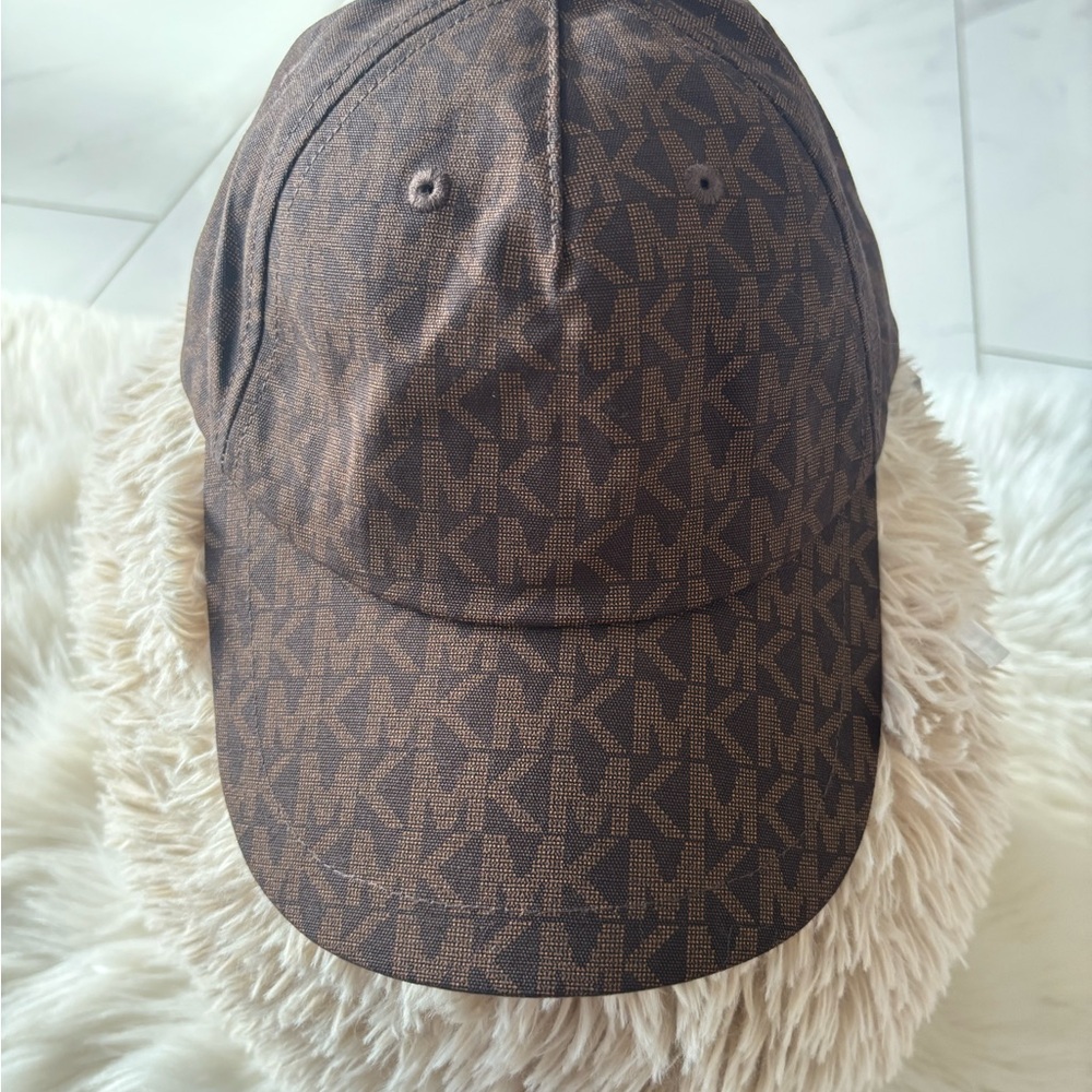 Michael Kors Brown MK Logo Baseball Cap - Picture 11 of 11